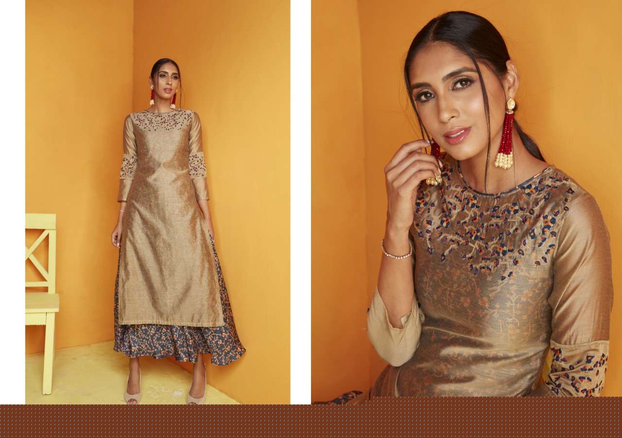 NAAZ KURTI BY SANSKAR TEX PRINT 01 TO 09 SERIES DESIGNER BEAUTIFUL STYLISH FANCY COLORFUL PARTY WEAR & OCCASIONAL WEAR CHANDERI COTTON KURTI AT WHOLESALE PRICE