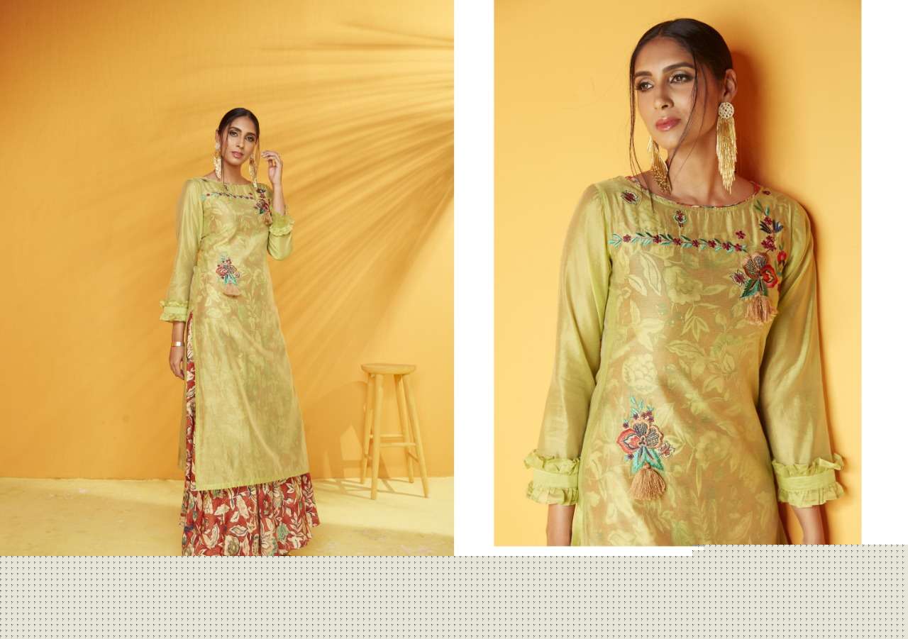 NAAZ KURTI BY SANSKAR TEX PRINT 01 TO 09 SERIES DESIGNER BEAUTIFUL STYLISH FANCY COLORFUL PARTY WEAR & OCCASIONAL WEAR CHANDERI COTTON KURTI AT WHOLESALE PRICE
