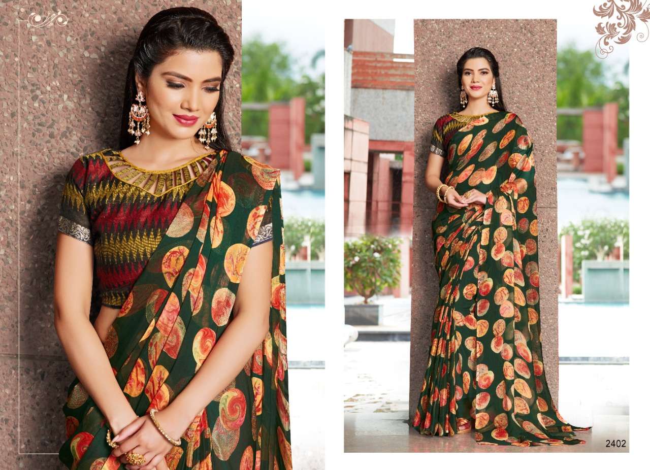 MEGHANA BY H RAJ 2401 TO 2408 SERIES INDIAN TRADITIONAL WEAR COLLECTION BEAUTIFUL STYLISH FANCY COLORFUL PARTY WEAR & OCCASIONAL WEAR TABBEY SILK SAREES AT WHOLESALE PRICE