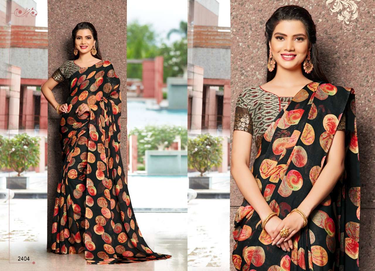 MEGHANA BY H RAJ 2401 TO 2408 SERIES INDIAN TRADITIONAL WEAR COLLECTION BEAUTIFUL STYLISH FANCY COLORFUL PARTY WEAR & OCCASIONAL WEAR TABBEY SILK SAREES AT WHOLESALE PRICE