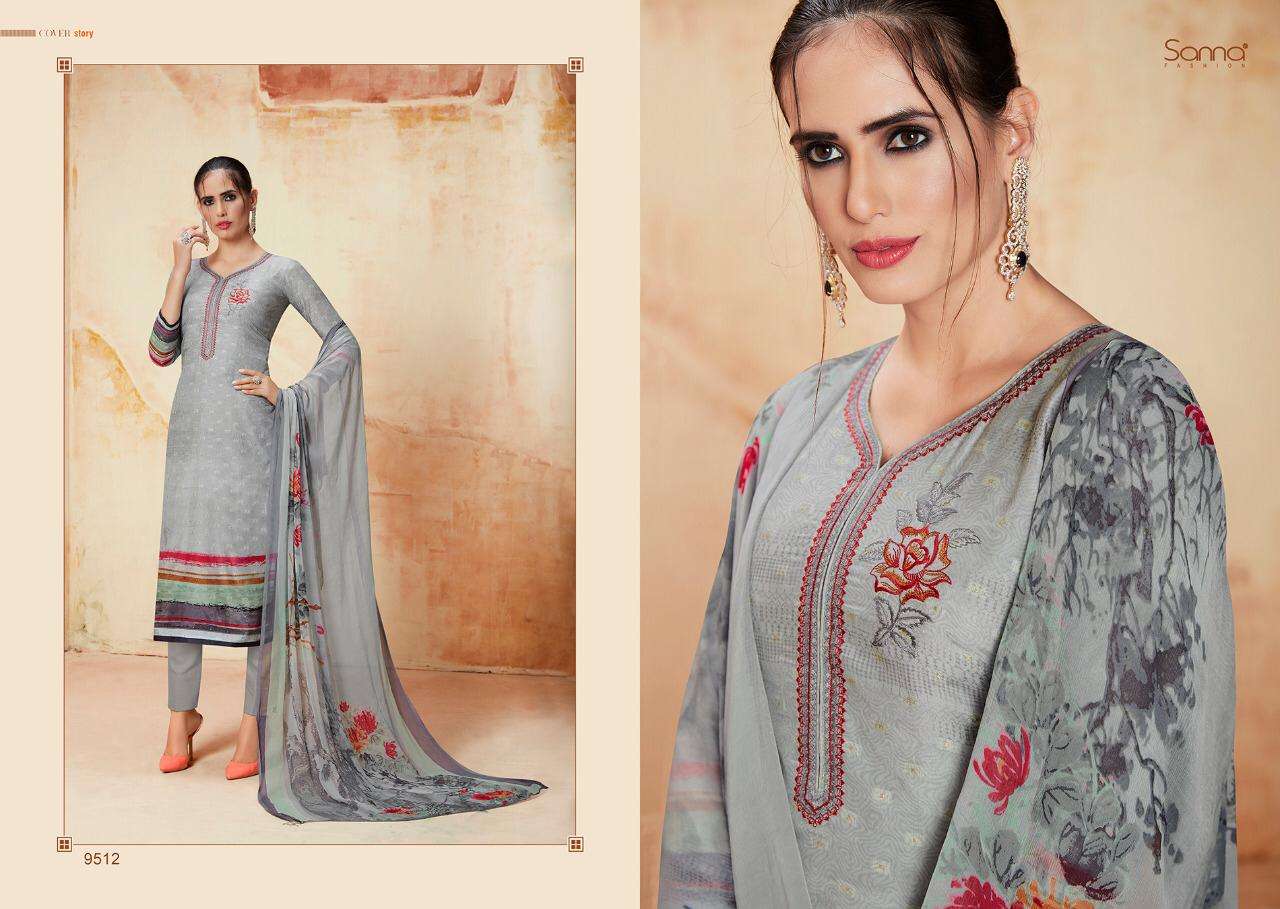 VERONIKA BY SANNA FASHION 9512 TO 9519 SERIES BEAUTIFUL COLLECTION SUITS STYLISH FANCY COLORFUL CASUAL WEAR & ETHNIC WEAR PURE MODAL SILK BUTI WITH DIGITAL PRINT DRESSES AT WHOLESALE PRICE