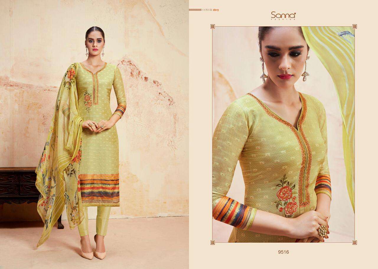VERONIKA BY SANNA FASHION 9512 TO 9519 SERIES BEAUTIFUL COLLECTION SUITS STYLISH FANCY COLORFUL CASUAL WEAR & ETHNIC WEAR PURE MODAL SILK BUTI WITH DIGITAL PRINT DRESSES AT WHOLESALE PRICE
