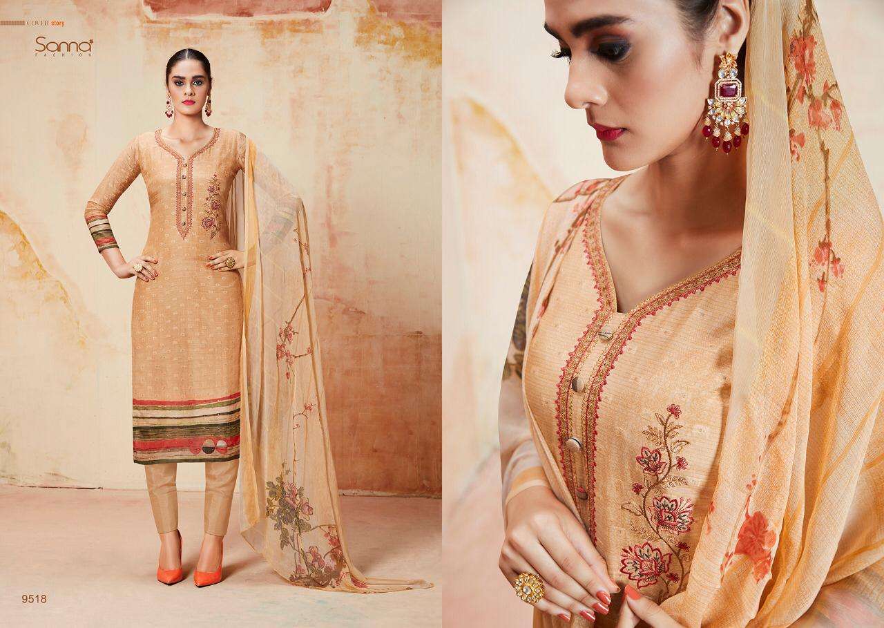 VERONIKA BY SANNA FASHION 9512 TO 9519 SERIES BEAUTIFUL COLLECTION SUITS STYLISH FANCY COLORFUL CASUAL WEAR & ETHNIC WEAR PURE MODAL SILK BUTI WITH DIGITAL PRINT DRESSES AT WHOLESALE PRICE