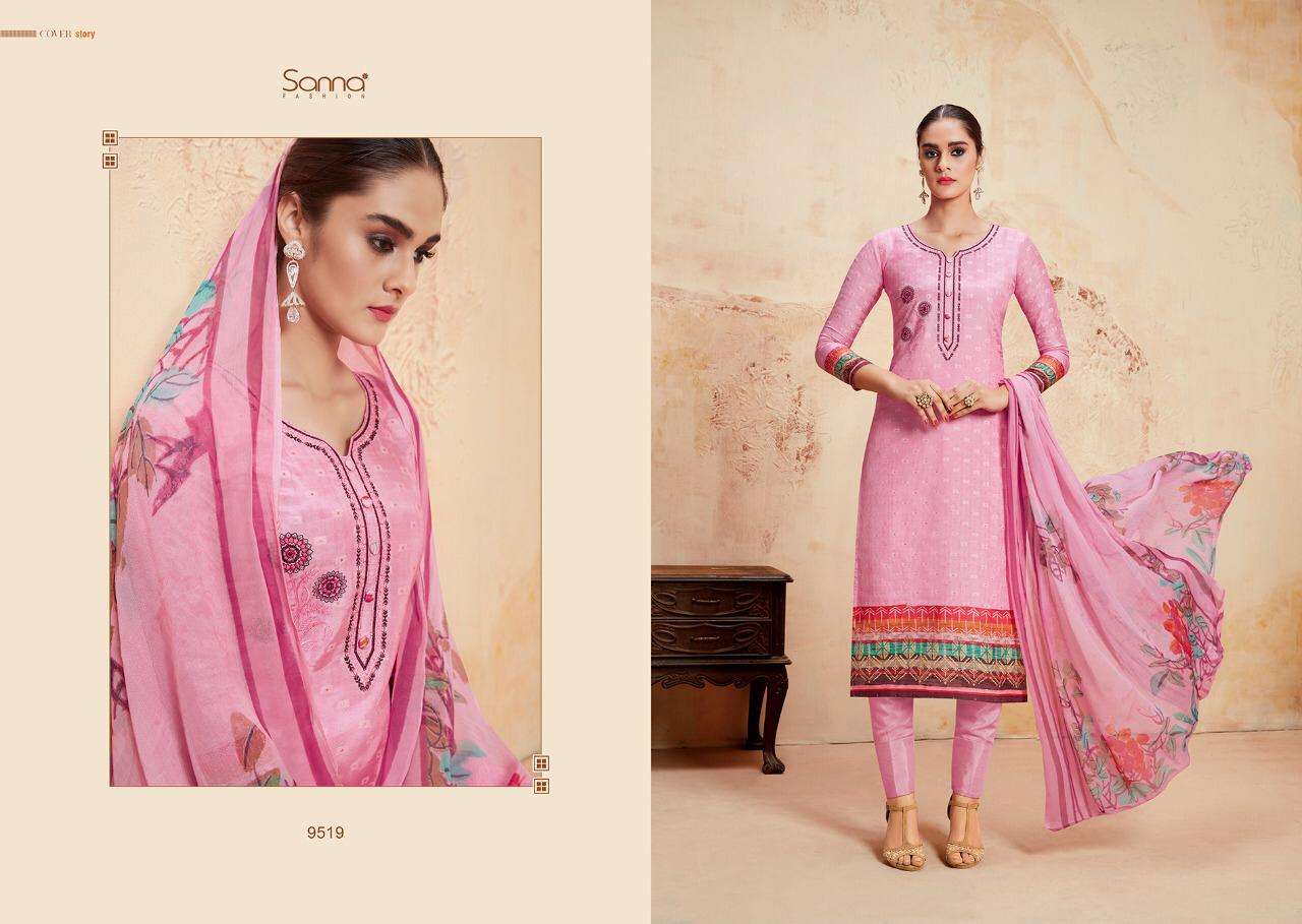 VERONIKA BY SANNA FASHION 9512 TO 9519 SERIES BEAUTIFUL COLLECTION SUITS STYLISH FANCY COLORFUL CASUAL WEAR & ETHNIC WEAR PURE MODAL SILK BUTI WITH DIGITAL PRINT DRESSES AT WHOLESALE PRICE