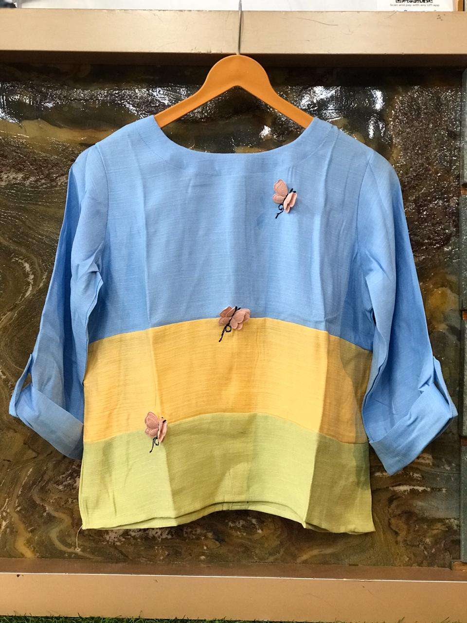 STYLE VOL-40 BY TRENDYMIST 4001 TO 4004 SERIES BEAUTIFUL COLORFUL STYLISH FANCY CASUAL WEAR & READY TO WEAR IMPORTED PREMIUM TOPS AT WHOLESALE PRICE