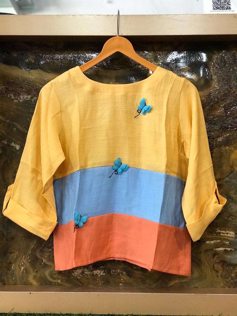STYLE VOL-40 BY TRENDYMIST 4001 TO 4004 SERIES BEAUTIFUL COLORFUL STYLISH FANCY CASUAL WEAR & READY TO WEAR IMPORTED PREMIUM TOPS AT WHOLESALE PRICE