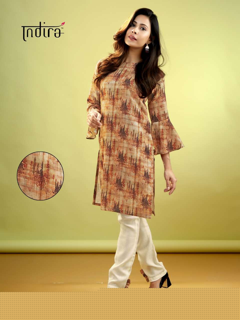 SHARAD BY INDIRA 2701 TO 2708 SERIES BEAUTIFUL COLORFUL STYLISH FANCY CASUAL WEAR & ETHNIC WEAR & READY TO WEAR PASHMINA DIGITAL PRINT KURTIS WITH BOTTOM AT WHOLESALE PRICE