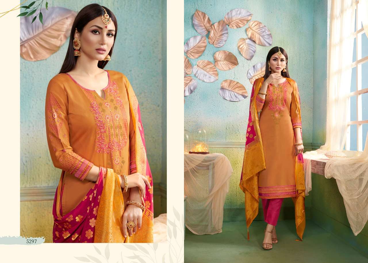 SAJAWAT BY KESSI 5291 TO 5298 SERIES DESIGNER SUITS BEAUTIFUL STYLISH FANCY COLORFUL PARTY WEAR & OCCASIONAL WEAR JAM SILK WITH SARWOSKI DIAMOND DRESSES AT WHOLESALE PRICE