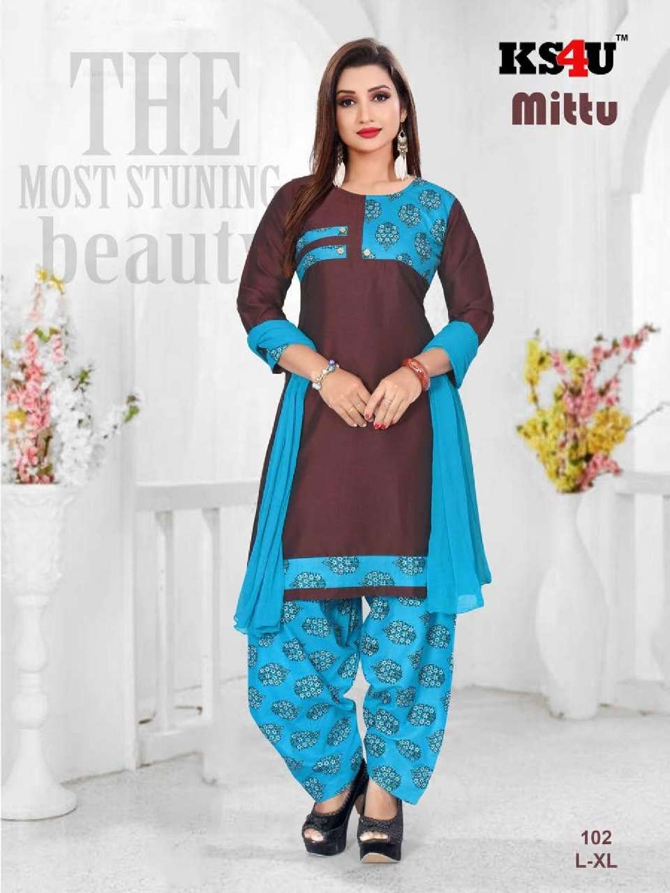 MITTU BY KS4U 101 TO 106 SERIES DESIGNER PATIYALA SUITS BEAUTIFUL FANCY COLORFUL STYLISH PARTY WEAR & ETHNIC WEAR RAYON PRINTED DRESSES AT WHOLESALE PRICE