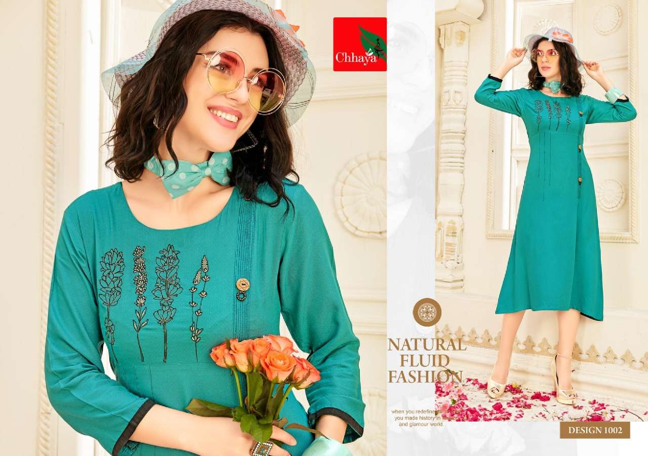 SARGAM BY CHHAYA 1001 TO 1010 SERIES STYLISH FANCY BEAUTIFUL COLORFUL CASUAL WEAR & ETHNIC WEAR HEAVY RAYON DOBY KURTIS AT WHOLESALE PRICE