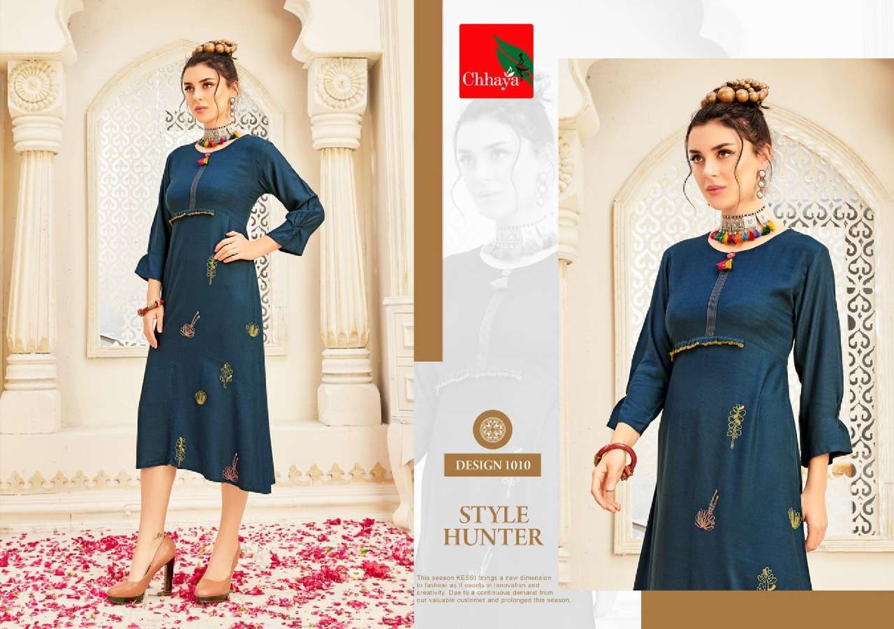 SARGAM BY CHHAYA 1001 TO 1010 SERIES STYLISH FANCY BEAUTIFUL COLORFUL CASUAL WEAR & ETHNIC WEAR HEAVY RAYON DOBY KURTIS AT WHOLESALE PRICE