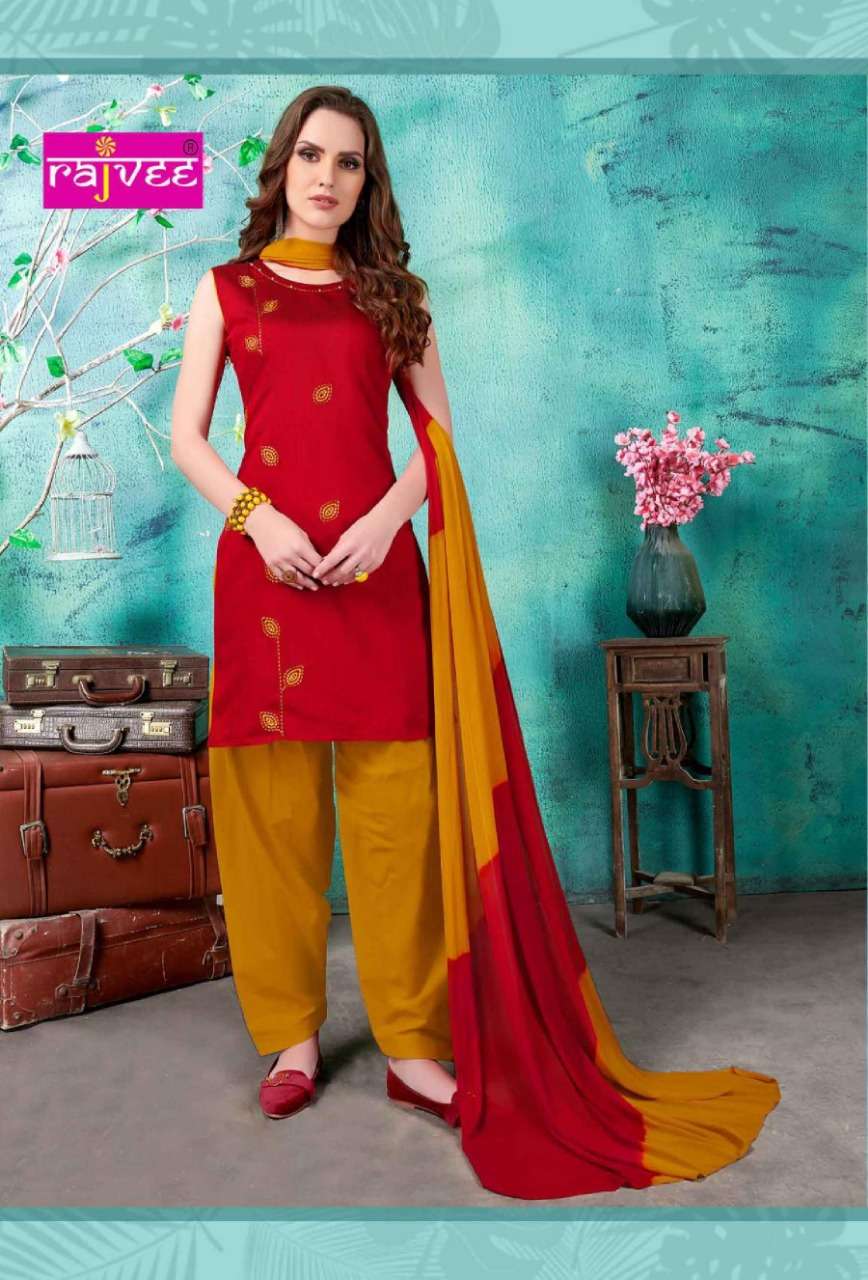 ROYAL TOUCH BY RAJVEE 8201 TO 8208 SERIES DESIGNER PATIYALA SUITS BEAUTIFUL FANCY COLORFUL STYLISH PARTY WEAR & ETHNIC WEAR SILK PRINTED DRESSES AT WHOLESALE PRICE