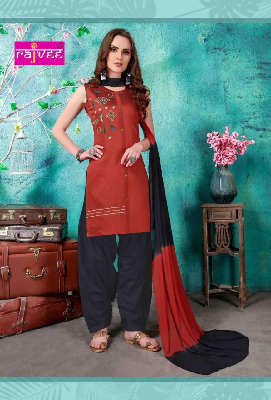 ROYAL TOUCH BY RAJVEE 8201 TO 8208 SERIES DESIGNER PATIYALA SUITS BEAUTIFUL FANCY COLORFUL STYLISH PARTY WEAR & ETHNIC WEAR SILK PRINTED DRESSES AT WHOLESALE PRICE