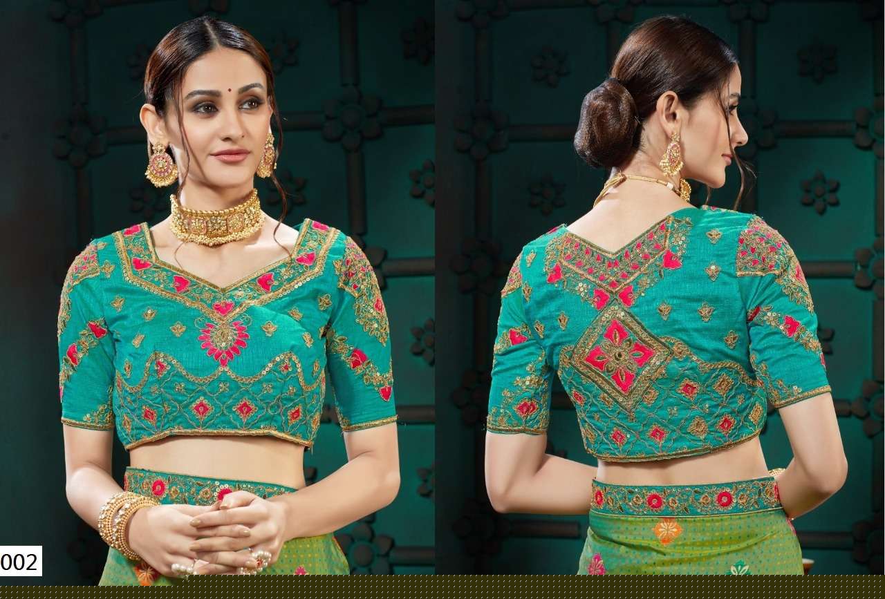 PIKKU VOL-1 BY KAAMIRI 001 TO 006 SERIES DESIGNER BEAUTIFUL STYLISH FANCY COLORFUL PARTY WEAR & ETHNIC WEAR COTTON SLUB EMBROIDERY WORK BLOUSE AT WHOLESALE PRICE