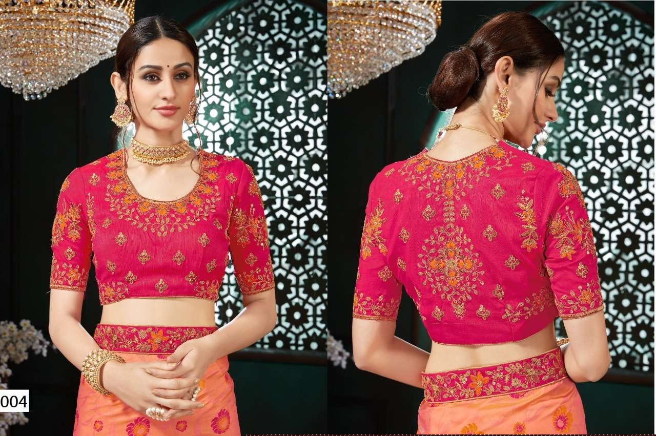 PIKKU VOL-1 BY KAAMIRI 001 TO 006 SERIES DESIGNER BEAUTIFUL STYLISH FANCY COLORFUL PARTY WEAR & ETHNIC WEAR COTTON SLUB EMBROIDERY WORK BLOUSE AT WHOLESALE PRICE