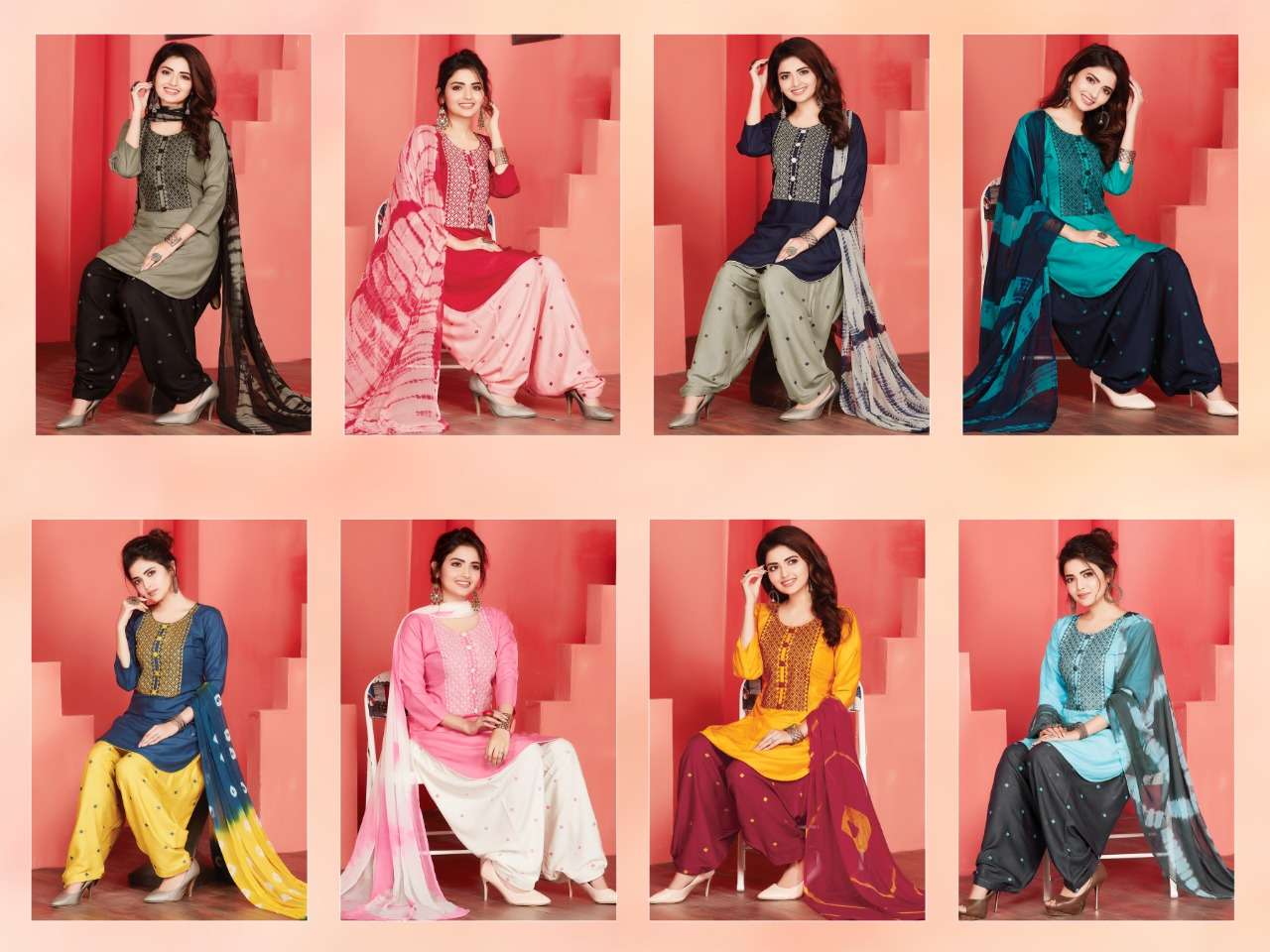 DERBY BY THE ETHNIC STUDIO 1001 TO 1008 SERIES DESIGNER PATIYALA SUITS BEAUTIFUL FANCY COLORFUL STYLISH PARTY WEAR & ETHNIC WEAR RAYON WITH EMBROIDERY DRESSES AT WHOLESALE PRICE