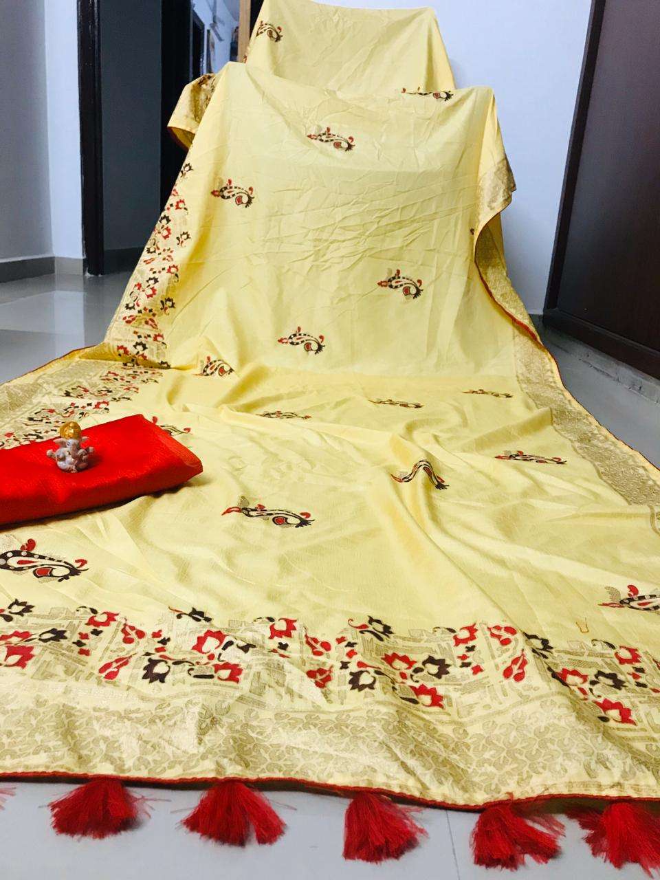 DOLA SILK SAREE BY FASHID WHOLESALE 01 TO 12 SERIES INDIAN TRADITIONAL WEAR COLLECTION BEAUTIFUL STYLISH FANCY COLORFUL PARTY WEAR & OCCASIONAL WEAR HEAVY DOLA SILK SAREES AT WHOLESALE PRICE