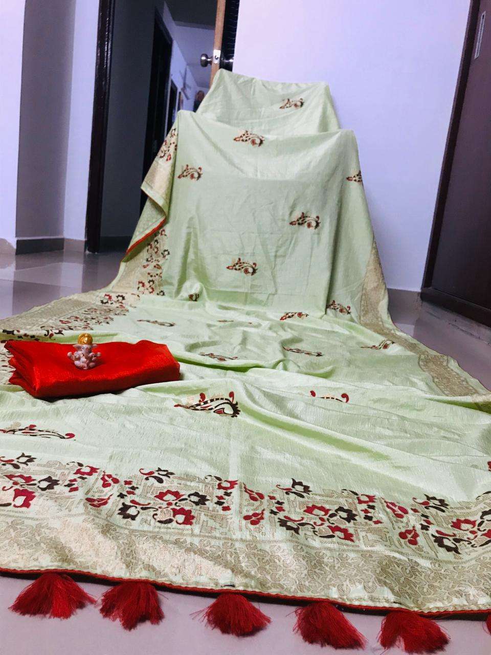 DOLA SILK SAREE BY FASHID WHOLESALE 01 TO 12 SERIES INDIAN TRADITIONAL WEAR COLLECTION BEAUTIFUL STYLISH FANCY COLORFUL PARTY WEAR & OCCASIONAL WEAR HEAVY DOLA SILK SAREES AT WHOLESALE PRICE