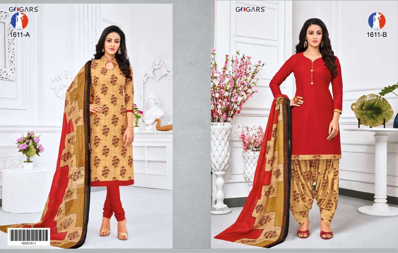 ZEAL VOL-16 BY GOGARS 1601 TO 1624 SERIES BEAUTIFUL SUITS STYLISH COLORFUL FANCY CASUAL WEAR & ETHNIC WEAR COTTON PRINTED DRESSES AT WHOLESALE PRICE