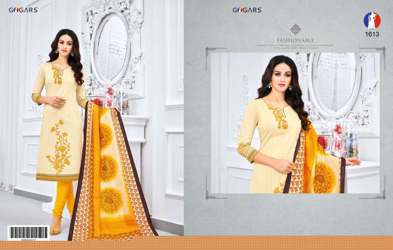 ZEAL VOL-16 BY GOGARS 1601 TO 1624 SERIES BEAUTIFUL SUITS STYLISH COLORFUL FANCY CASUAL WEAR & ETHNIC WEAR COTTON PRINTED DRESSES AT WHOLESALE PRICE