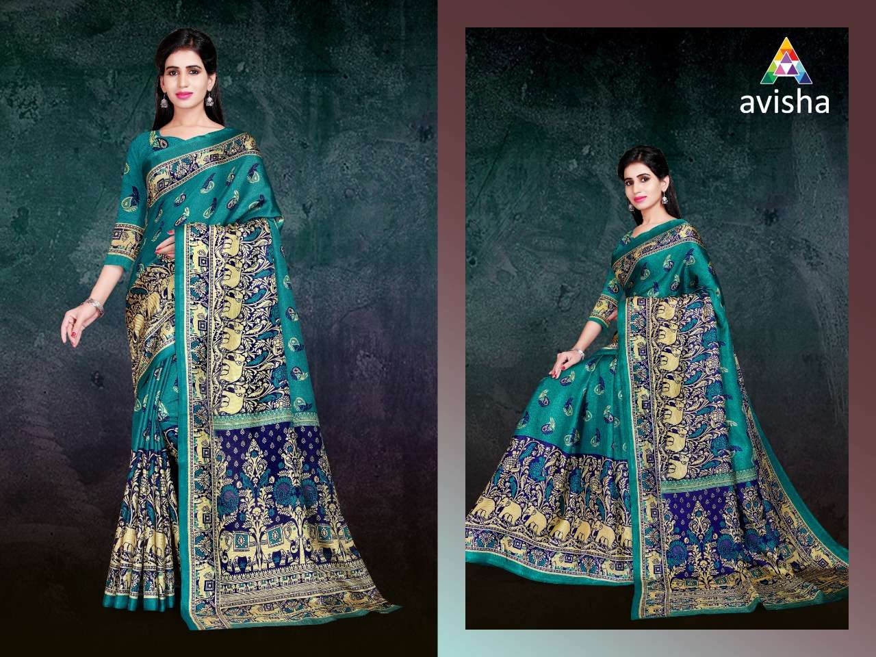 ALIYA NX BY AVISHA 01 TO 04 SERIES INDIAN TRADITIONAL WEAR COLLECTION BEAUTIFUL STYLISH FANCY COLORFUL PARTY WEAR & OCCASIONAL WEAR ART SILK COTTON SAREES AT WHOLESALE PRICE
