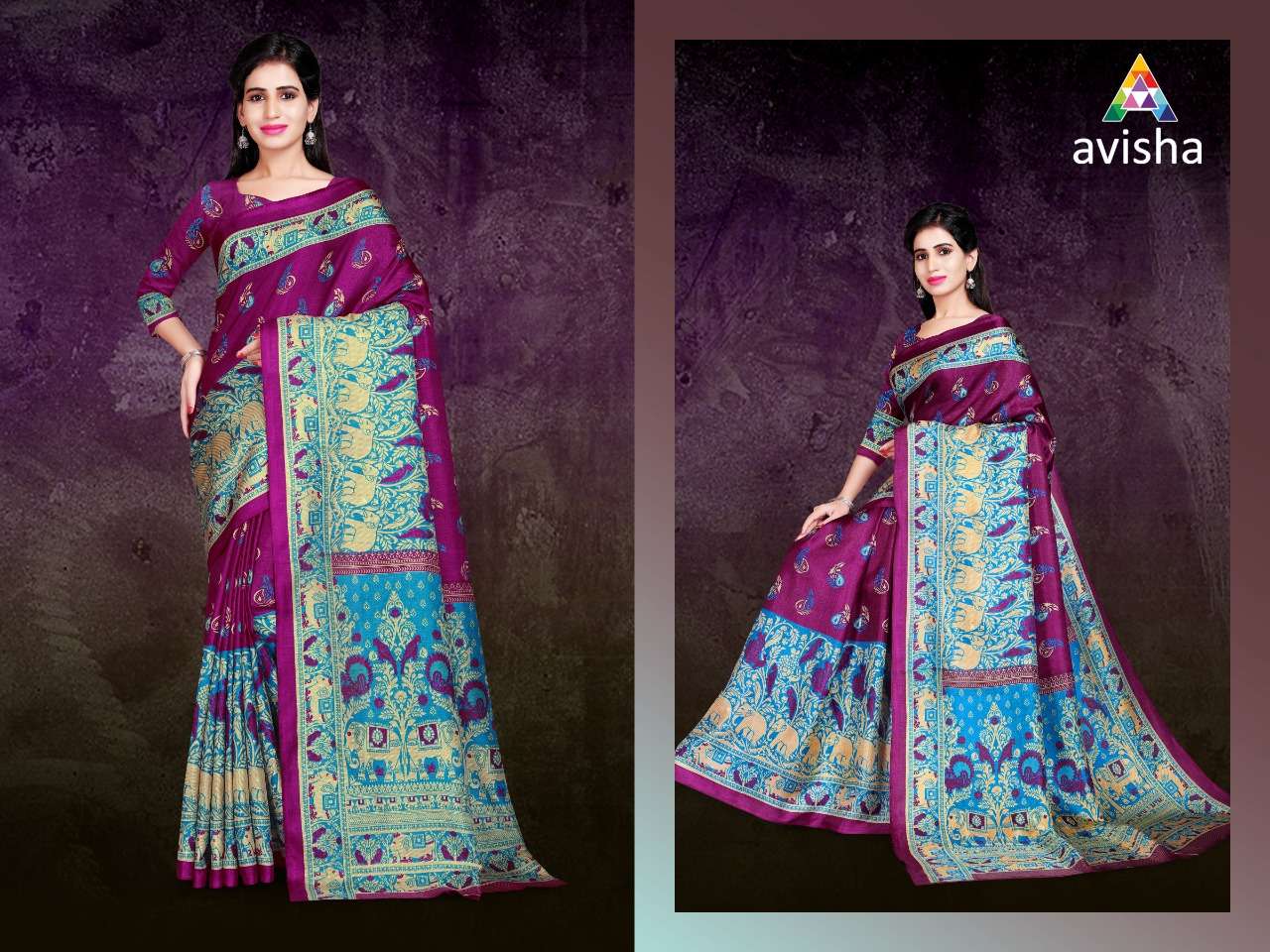 ALIYA NX BY AVISHA 01 TO 04 SERIES INDIAN TRADITIONAL WEAR COLLECTION BEAUTIFUL STYLISH FANCY COLORFUL PARTY WEAR & OCCASIONAL WEAR ART SILK COTTON SAREES AT WHOLESALE PRICE