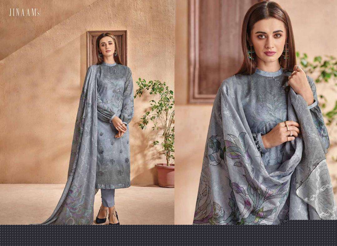 SHAYLA BY JINAAM DRESSES 8191 TO 8196 SERIES INDIAN TRADITIONAL WEAR COLLECTION BEAUTIFUL STYLISH FANCY COLORFUL PARTY WEAR & OCCASIONAL WEAR COTTON SATIN DIGITAL PRINTED WITH EMBROIDERY DRESS AT WHOLESALE PRICE