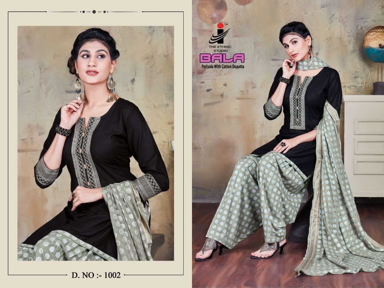 BALA BY THE ETHNIC STUDIO 1001 TO 1008 SERIES DESIGNER PATIYALA SUITS BEAUTIFUL FANCY COLORFUL STYLISH PARTY WEAR & ETHNIC WEAR HEAVY RAYON WITH EMBROIDERY DRESSES AT WHOLESALE PRICE