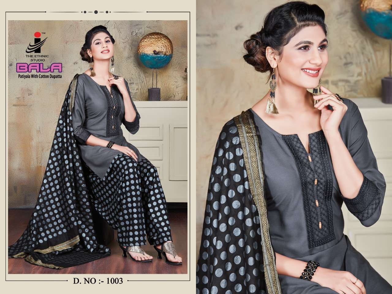 BALA BY THE ETHNIC STUDIO 1001 TO 1008 SERIES DESIGNER PATIYALA SUITS BEAUTIFUL FANCY COLORFUL STYLISH PARTY WEAR & ETHNIC WEAR HEAVY RAYON WITH EMBROIDERY DRESSES AT WHOLESALE PRICE