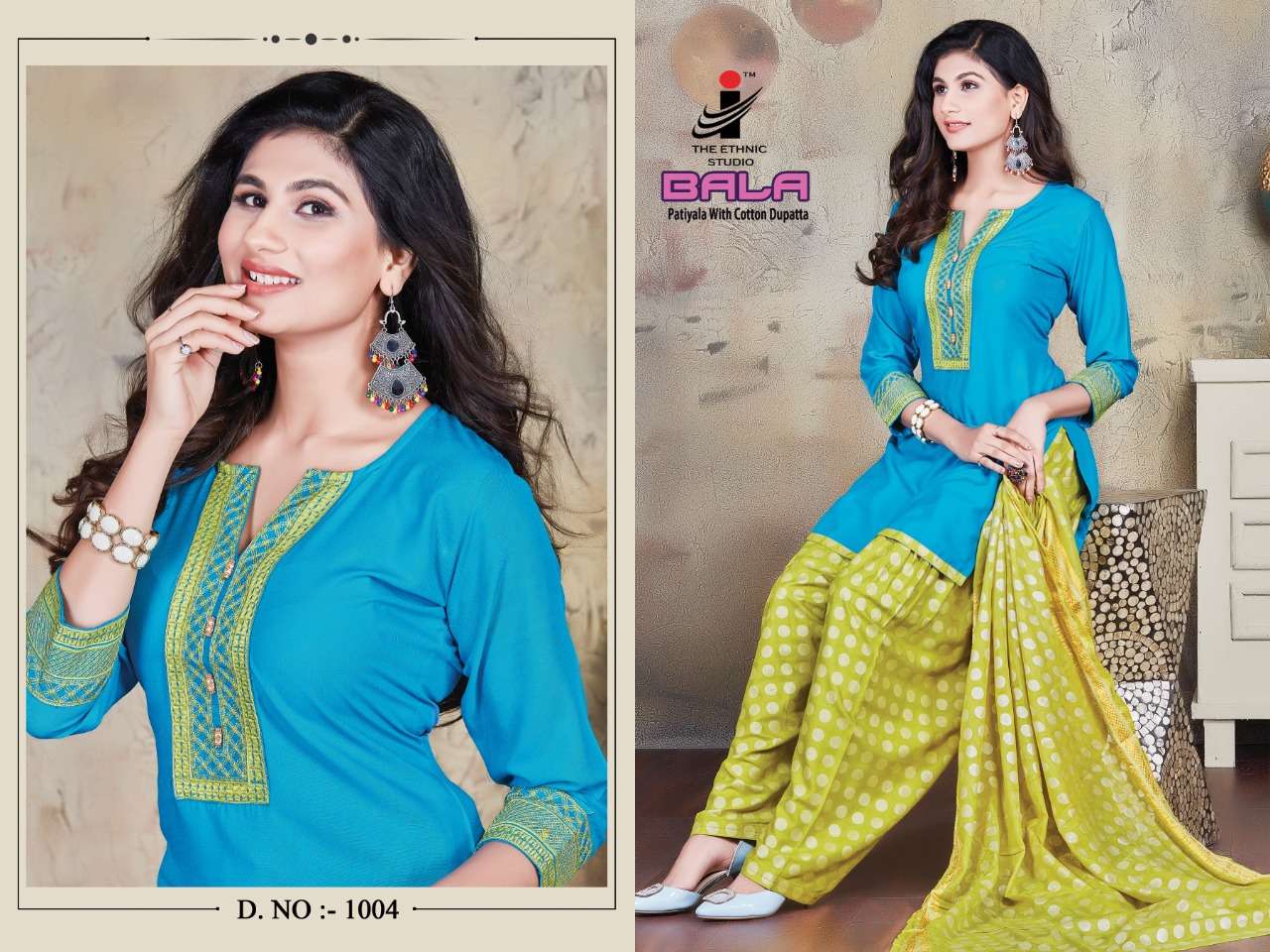 BALA BY THE ETHNIC STUDIO 1001 TO 1008 SERIES DESIGNER PATIYALA SUITS BEAUTIFUL FANCY COLORFUL STYLISH PARTY WEAR & ETHNIC WEAR HEAVY RAYON WITH EMBROIDERY DRESSES AT WHOLESALE PRICE