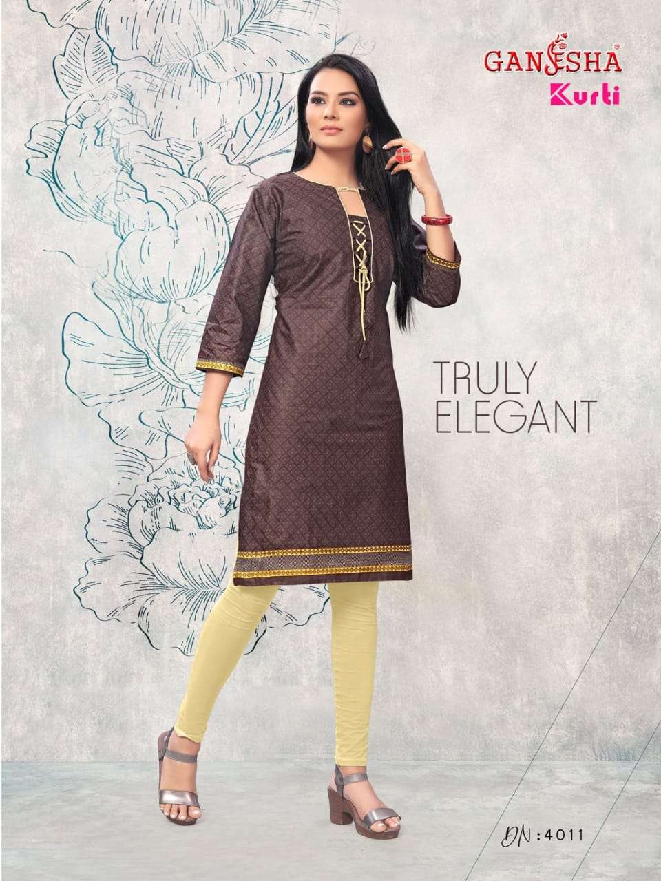 GANESHA KURTI VOL-4 BY GANESHA 4005 TO 4016 SERIES BEAUTIFUL STYLISH COLORFUL FANCY PARTY WEAR & ETHNIC WEAR & READY TO WEAR FANCY PRINTED KURTIS AT WHOLESALE PRICE