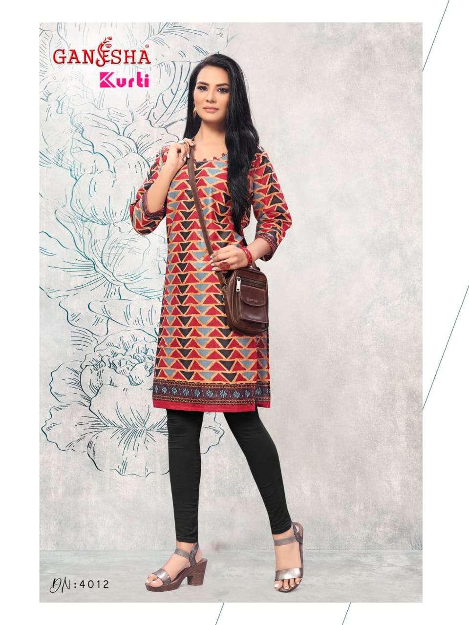 GANESHA KURTI VOL-4 BY GANESHA 4005 TO 4016 SERIES BEAUTIFUL STYLISH COLORFUL FANCY PARTY WEAR & ETHNIC WEAR & READY TO WEAR FANCY PRINTED KURTIS AT WHOLESALE PRICE