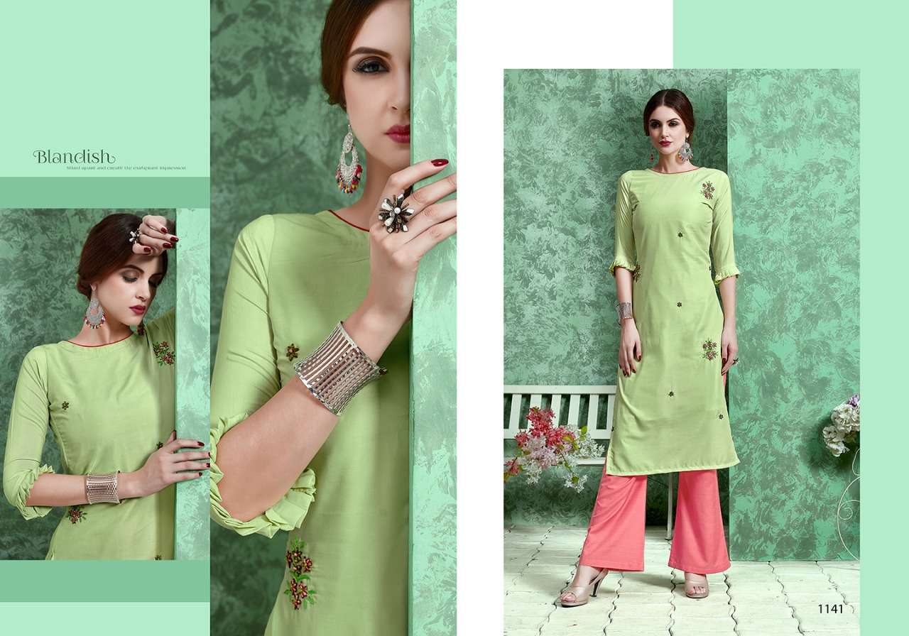FLORAL BY MANYA 1138 TO 1143 SERIES BEAUTIFUL STYLISH COLORFUL FANCY PARTY WEAR & ETHNIC WEAR & READY TO WEAR PURE MUSLIN WITH EMBROIDERY KURTIS AT WHOLESALE PRICE