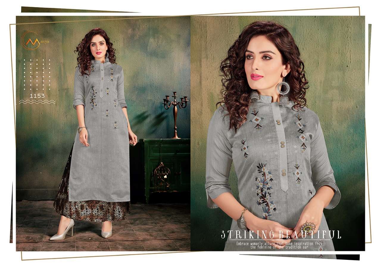 VENICE BY MANYA 1150 TO 1155 SERIES BEAUTIFUL COLORFUL STYLISH FANCY CASUAL WEAR & ETHNIC WEAR & READY TO WEAR MUSLINE WITH HEAVY SCREEN PRINTING GOWN AT WHOLESALE PRICE