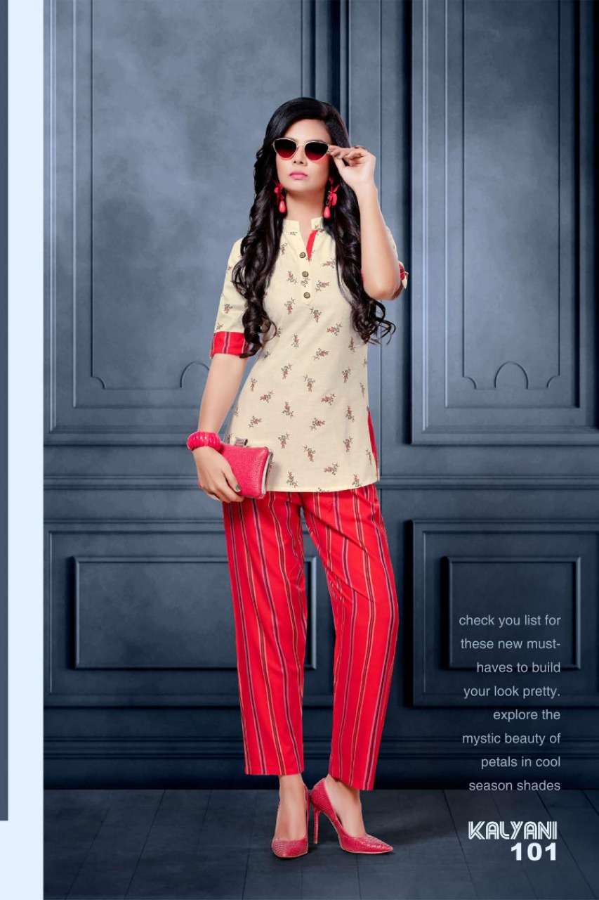 KALYANI BY KS4U 101 TO 106 SERIES BEAUTIFUL COLORFUL STYLISH FANCY CASUAL WEAR & READY TO WEAR TOP COTTON FLEX PRINT TOPS AT WHOLESALE PRICE