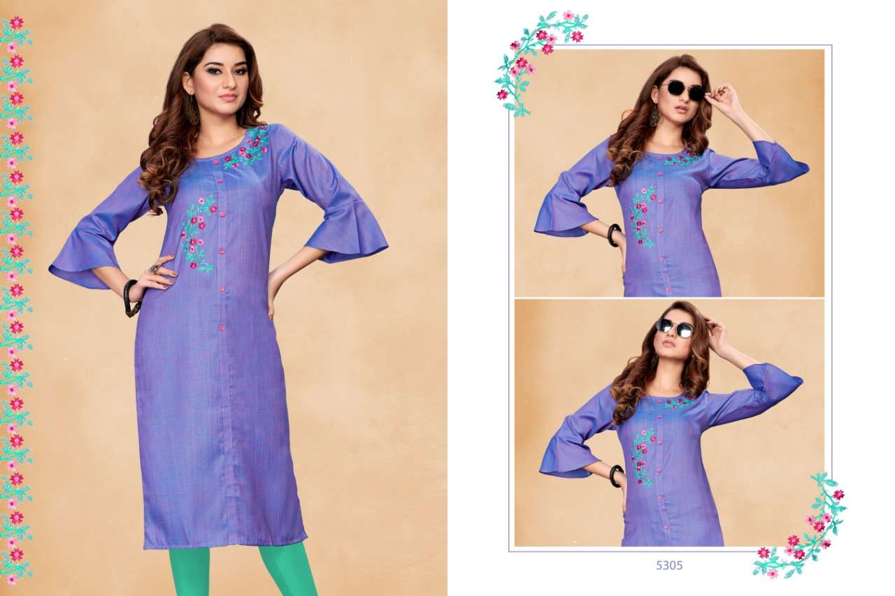 GRACE BY SIN ZARA 5301 TO 5306 SERIES BEAUTIFUL COLORFUL STYLISH FANCY CASUAL WEAR & ETHNIC WEAR & READY TO WEAR FLUID COTTON KURTIS AT WHOLESALE PRICE