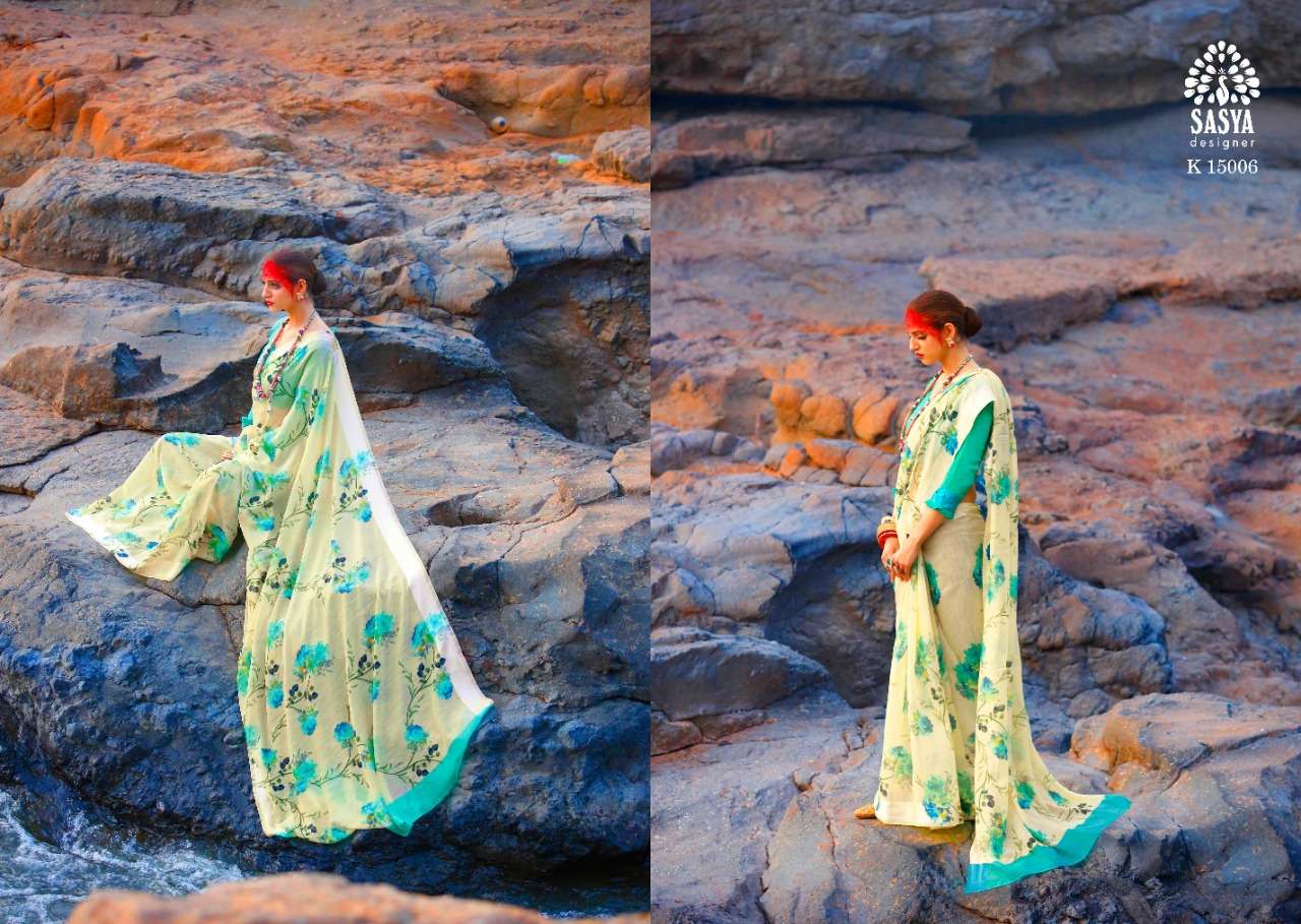JOGNI BY SASYA DESIGNER 15001 TO 15010 SERIES INDIAN TRADITIONAL WEAR COLLECTION BEAUTIFUL STYLISH FANCY COLORFUL PARTY WEAR & OCCASIONAL WEAR LINEN COTTON DIGITAL PRINT SAREES AT WHOLESALE PRICE
