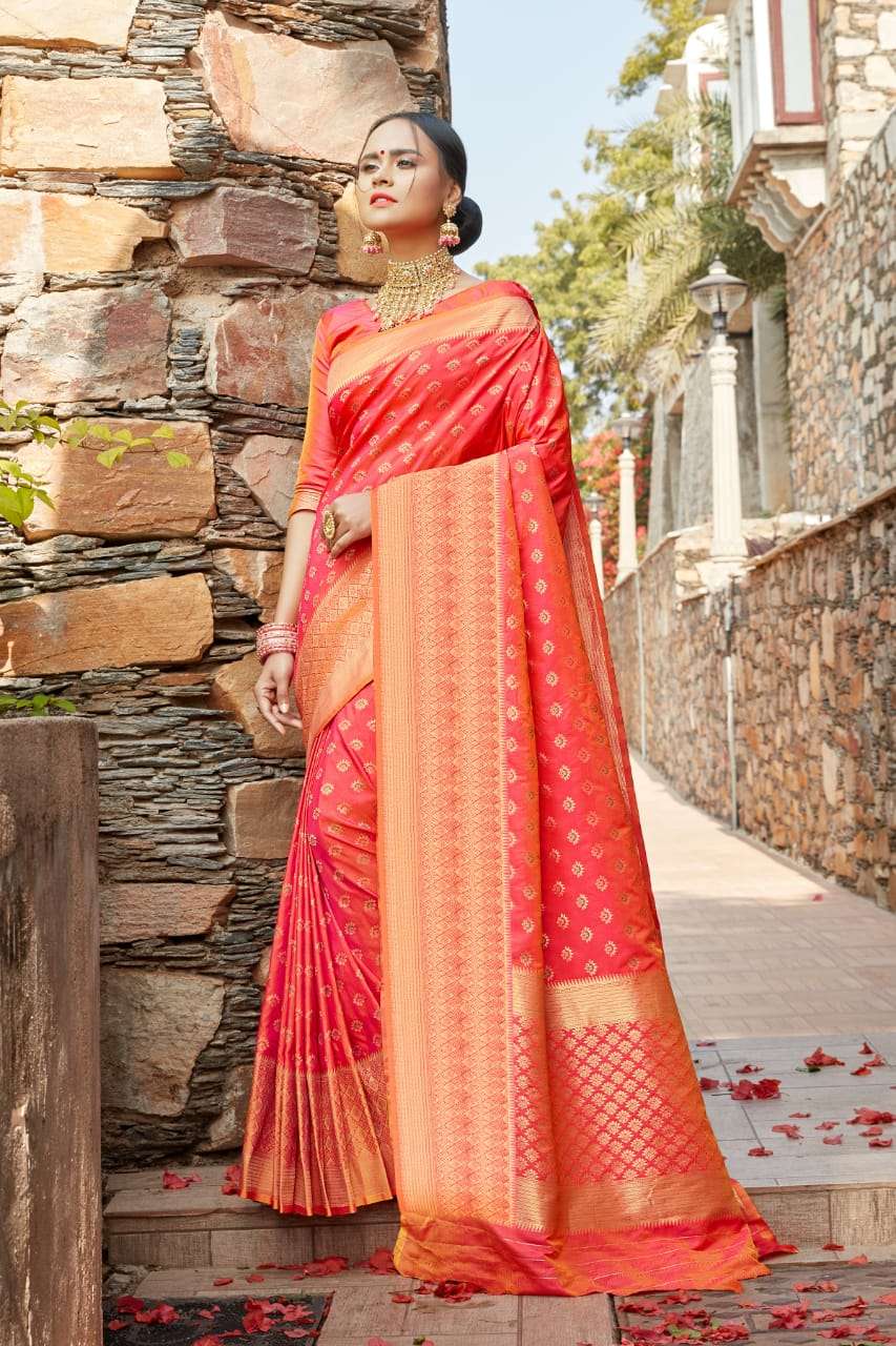 ANUSHKA SILK BY RAJYOG 01 TO 06 SERIES INDIAN TRADITIONAL WEAR COLLECTION BEAUTIFUL STYLISH FANCY COLORFUL PARTY WEAR & OCCASIONAL WEAR SOFT SILK WEAVING SAREES AT WHOLESALE PRICE
