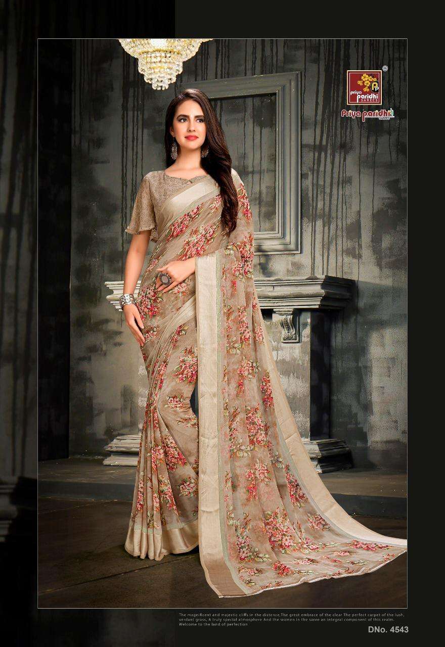 PASHMINA VOL-24 BY PRIYA PARIDHI 4538 TO 4547 SERIES INDIAN TRADITIONAL WEAR COLLECTION BEAUTIFUL STYLISH FANCY COLORFUL PARTY WEAR & OCCASIONAL WEAR PASHMINA WEIGHTLESS PRINTED SAREES AT WHOLESALE PRICE