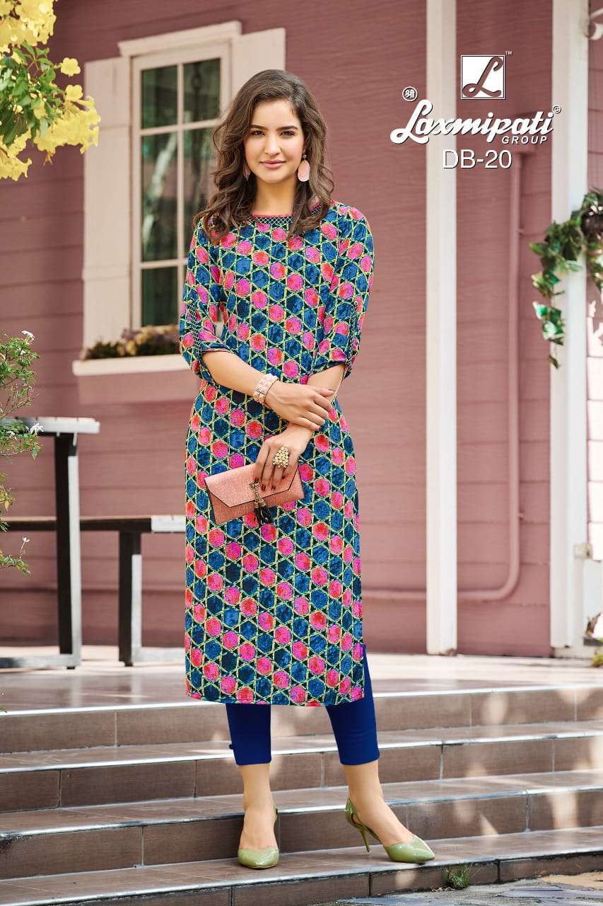JUHI BY LAXMIPATI 11 TO 30 SERIES BEAUTIFUL COLORFUL STYLISH FANCY CASUAL WEAR & ETHNIC WEAR & READY TO WEAR GEORGETTE CREPE PRINTED KURTIS AT WHOLESALE PRICE