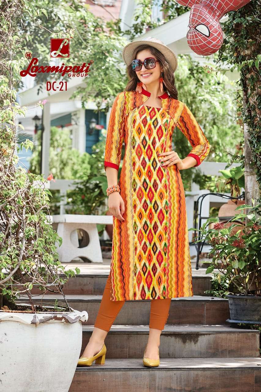 JUHI BY LAXMIPATI 11 TO 30 SERIES BEAUTIFUL COLORFUL STYLISH FANCY CASUAL WEAR & ETHNIC WEAR & READY TO WEAR GEORGETTE CREPE PRINTED KURTIS AT WHOLESALE PRICE