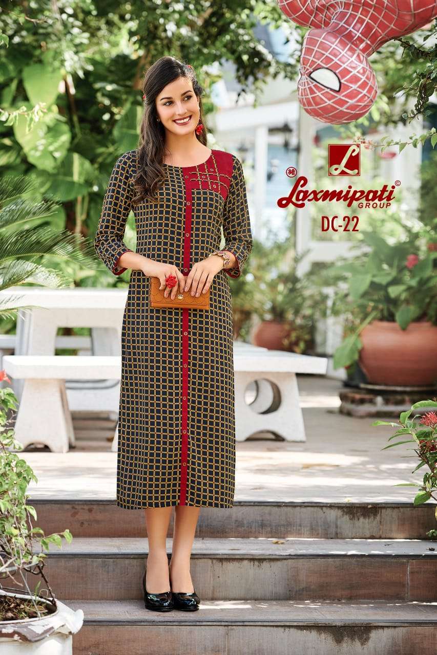 JUHI BY LAXMIPATI 11 TO 30 SERIES BEAUTIFUL COLORFUL STYLISH FANCY CASUAL WEAR & ETHNIC WEAR & READY TO WEAR GEORGETTE CREPE PRINTED KURTIS AT WHOLESALE PRICE