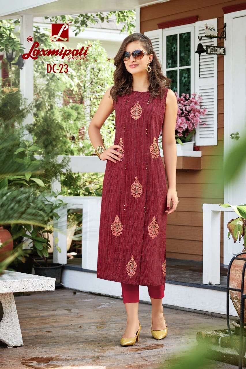 JUHI BY LAXMIPATI 11 TO 30 SERIES BEAUTIFUL COLORFUL STYLISH FANCY CASUAL WEAR & ETHNIC WEAR & READY TO WEAR GEORGETTE CREPE PRINTED KURTIS AT WHOLESALE PRICE