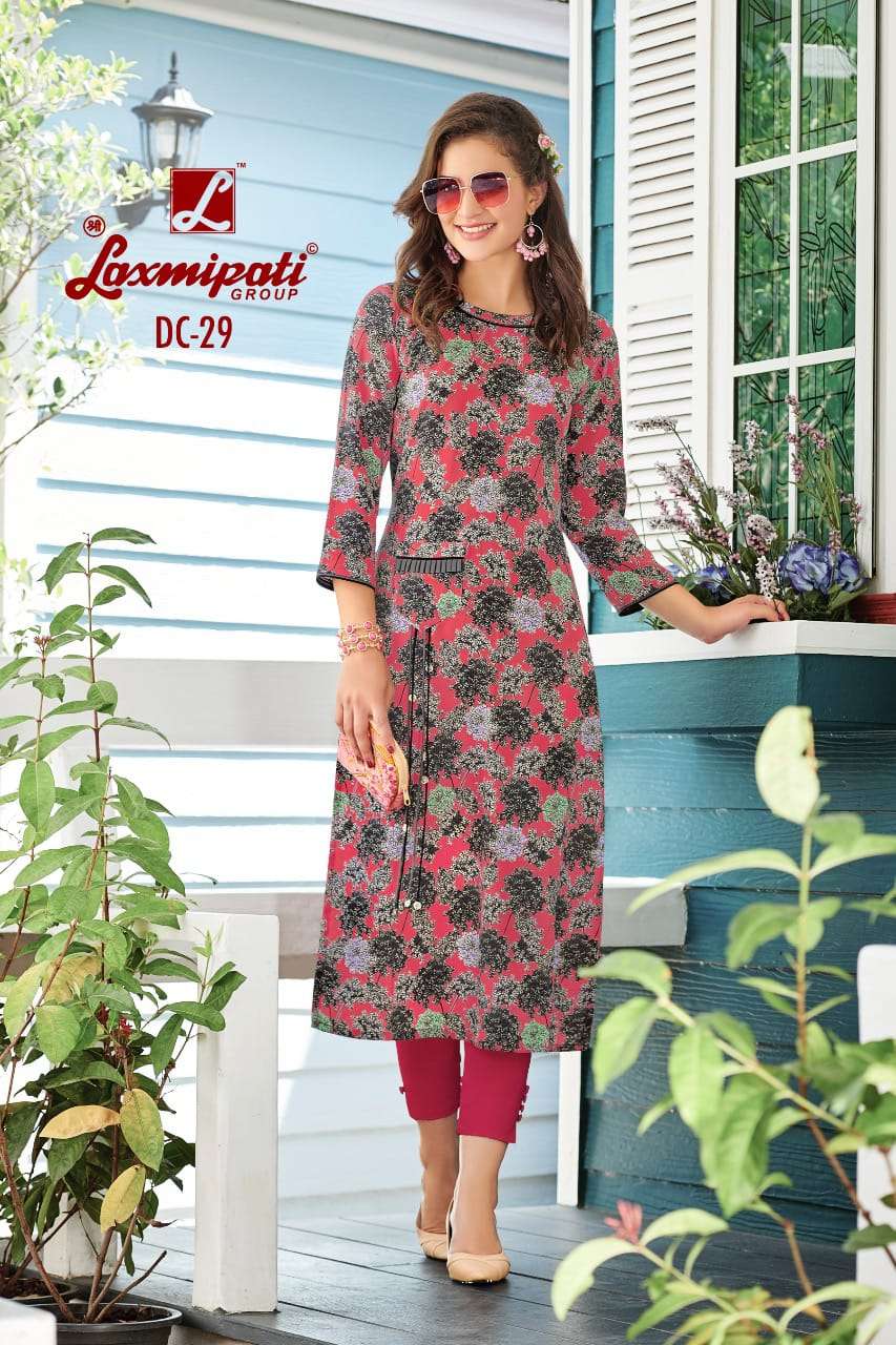 JUHI BY LAXMIPATI 11 TO 30 SERIES BEAUTIFUL COLORFUL STYLISH FANCY CASUAL WEAR & ETHNIC WEAR & READY TO WEAR GEORGETTE CREPE PRINTED KURTIS AT WHOLESALE PRICE