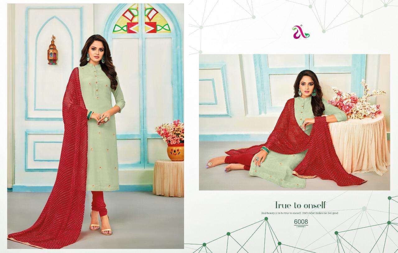 DAIRY MILK VOL-30 BY ANGROOP PLUS 6003 TO 6018 SERIES DESIGNER SUITS BEAUTIFUL FANCY STYLISH COLORFUL PARTY WEAR & OCCASIONAL WEAR CHANDERI COTTON / MUSLIN SILK DRESSES AT WHOLESALE PRICE