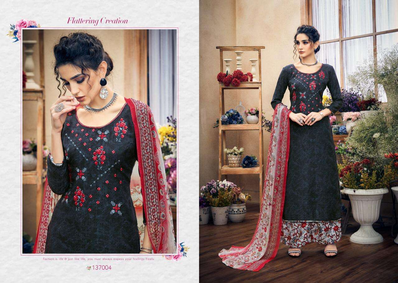 HUSSAN E PATIYALA BY KAY VEE 137001 TO 137008 SERIES DESIGNER PATIYALA SUITS BEAUTIFUL FANCY COLORFUL STYLISH PARTY WEAR & ETHNIC WEAR PURE PASHMINA JACQUARD SELF PRINTED WITH EMBROIDERY DRESSES AT WHOLESALE PRICE