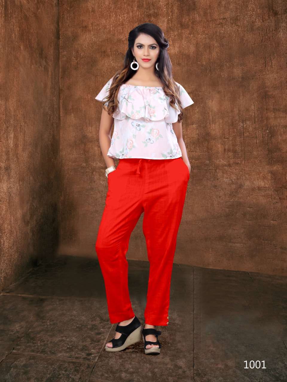 PENCIL PANT BY POORVI DESIGNER 1001 TO 1006 SERIES BEAUTIFUL SUITS STYLISH FANCY COLORFUL PARTY WEAR & ETHNIC WEAR COTTON SLUB PANTS AT WHOLESALE PRICE