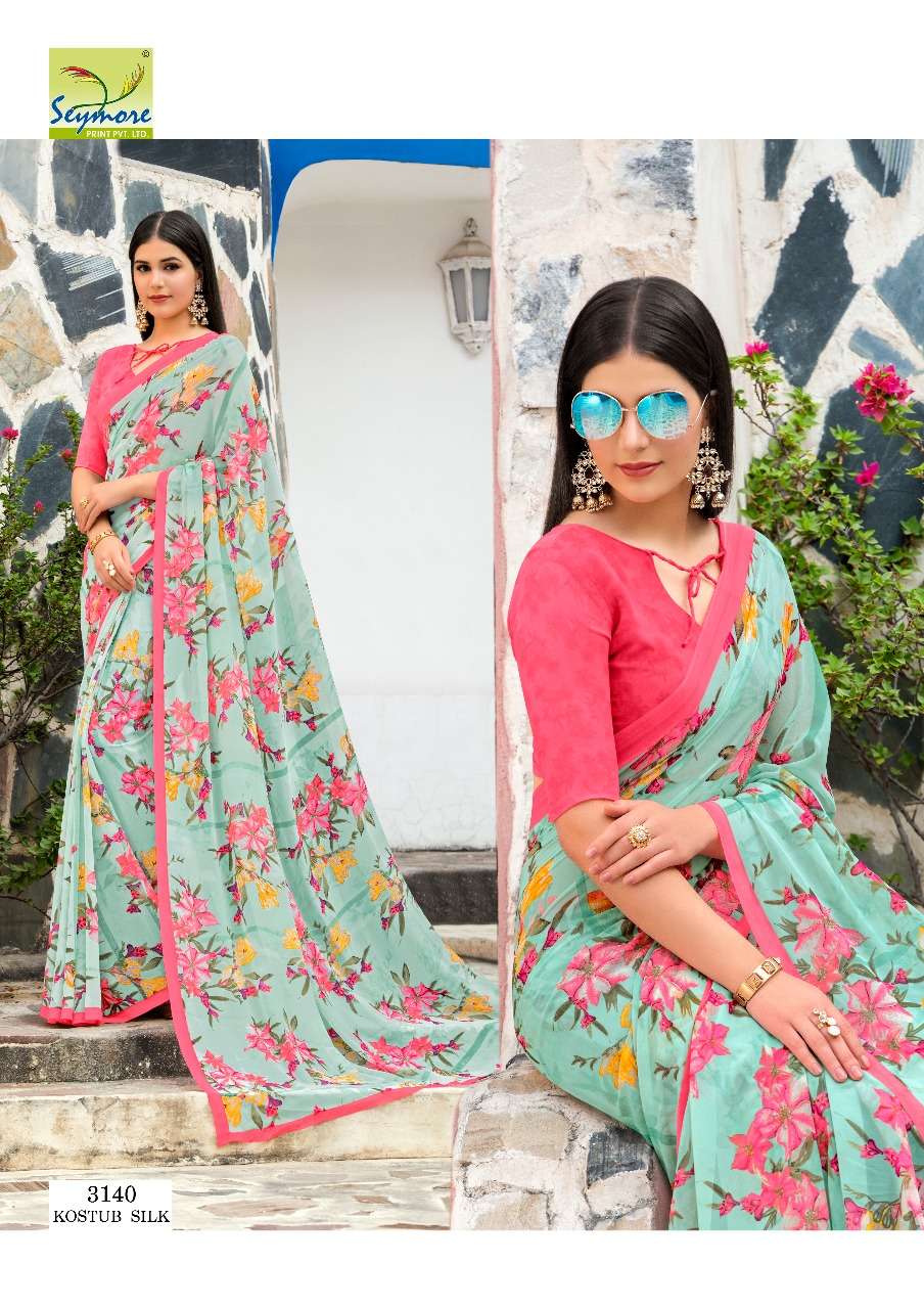 ALL TIME HIT BY SEYMORE PRINTS INDIAN TRADITIONAL WEAR COLLECTION BEAUTIFUL STYLISH FANCY COLORFUL PARTY WEAR & OCCASIONAL WEAR CREPE SAREES AT WHOLESALE PRICE