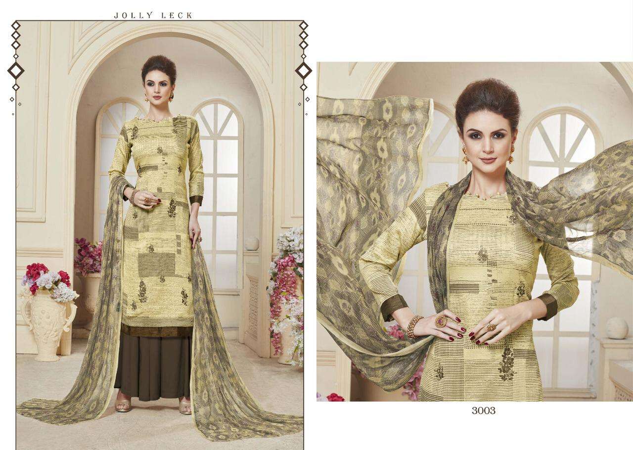 COTTON MANTRA VOL-3 BY CHANDRA FASHION 3001 TO 3008 SERIES BEAUTIFUL SUITS STYLISH FANCY COLORFUL PARTY WEAR & OCCASIONAL WEAR PURE JAM SATIN PRINT WITH EMBROIDERY WORK DRESSES AT WHOLESALE PRICE