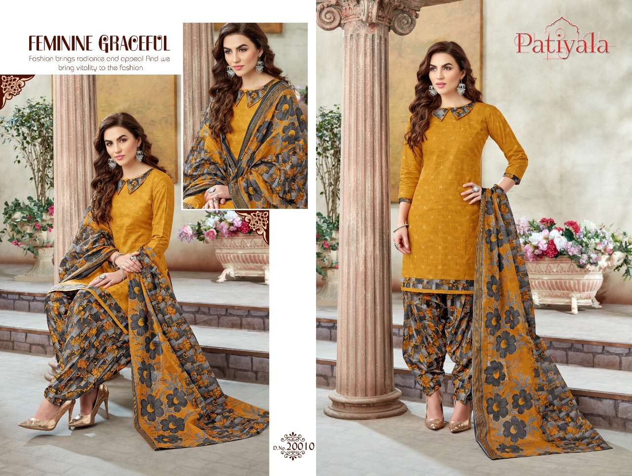 PATIYALA VOL-20 BY GANESHA 20007 TO 20018 SERIES BEAUTIFUL PATIYALA SUITS STYLISH FANCY COLORFUL PARTY WEAR & OCCASIONAL WEAR PURE COTTON PRINT DRESSES AT WHOLESALE PRICE